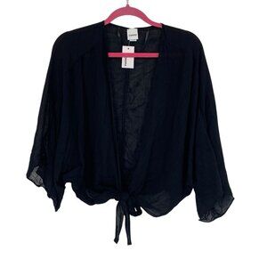 Sonoma Women’s Black Toe Front Ruana Viscose- One Size NWT